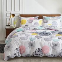 Juego de Sábanas con Edredón UOZZI BEDDING Tamaño King con Puntos Coloridos Juego de Sábanas con Edredón UOZZI BEDDING Tamaño King con Puntos Coloridos