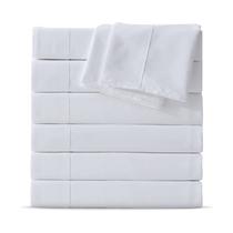 Juego de Sábanas Planas Maple&Stone King 6 Piezas Suaves y Transpirables en Blanco Juego de Sábanas Planas Maple&Stone King 6 Piezas Suaves y Transpirables en Blanco