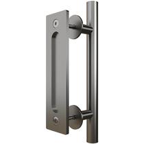 Juego de Tiradores para Puerta Corredera Stone Harbor Hardware en Acero Satinado