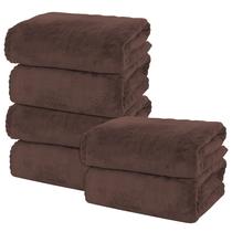 Juego de Toallas de Baño MOONQUEEN 6 Piezas de Coral Velvet Premium de Microfibra