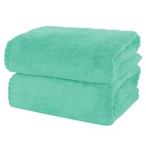 Juego de Toallas de Baño MOONQUEEN de Terciopelo Coral Premium de Microfibra x2