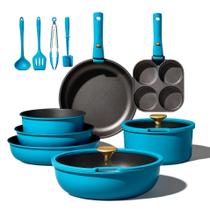 Juego de Utensilios de Cocina CAROTE 21 Piezas con Mango Desmontable Antiadherente