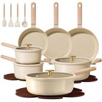 Juego de utensilios de cocina CAROTE 22 piezas antiadherente cerámico libre de PFAS Juego de utensilios de cocina CAROTE 22 piezas antiadherente cerámico libre de PFAS