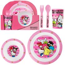 Juego de vajilla infantil Get Trend Hello Kitty 5 piezas rosa Juego de vajilla infantil Get Trend Hello Kitty 5 piezas rosa