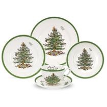 Juego de vajilla Spode Christmas Tree de 5 piezas en gres