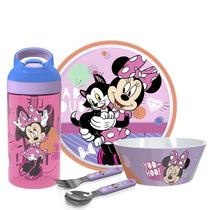 Juego de Vajilla Zak Designs Minnie Mouse Plato 20cm Bowl 15cm