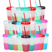 Juego de Vasos que Cambian de Color Alohastarttg Cooler 700ml x5 con Tapas