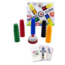 Juego de Vasos Rápidos KRISMYA para Niños con 30 Vasos y 24 Cartas