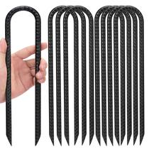Juegos de 8 Estacas en U para Cama Elástica Kingsyard de Acero Galvanizado, 40 cm