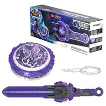 Juguete de Toppers de Combate Infinity Nado Burst con Lanzador de Espada para 5+