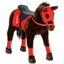 Juguete para Montar Caballo Qaba para Niños de 3 a 8 Años con Sonido, Soporta 85 kg Juguete para Montar Caballo Qaba para Niños de 3 a 8 Años con Sonido, Soporta 85 kg