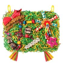 Juguete para Pájaros YIXUND Jaula Colgante para Forrajeo de Loro 30x21 cm