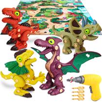 Juguetes de Dinosaurios Desmontables Trovogil para Niños de 3 a 8 años con Taladro Eléctrico Juguetes de Dinosaurios Desmontables Trovogil para Niños de 3 a 8 años con Taladro Eléctrico