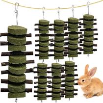 Juguetes para masticar Kathson con forma de conejo para desgaste dental con golosinas 8 piezas