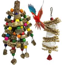 Juguetes para masticar para aves kathson, tamaño mediano, paquete de 2