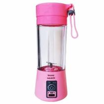 Juice Cup Mini Liquidificador Portatil Recarregavel Rosa