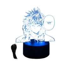 Jujutsu Kaisen 3D Anime LED Night Lamp RGB Satoru Gojo Action Figure Crianças Quarto Decoração De