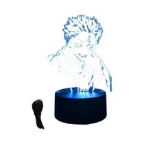 Jujutsu Kaisen 3D Anime LED Night Lamp RGB Satoru Gojo Action Figure Crianças Quarto Decoração De