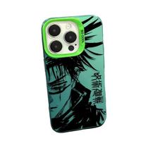 Jujutsu Kaisen Capa De Iphone Banhada A Prata Colorida Para 15 14 13 12 11 Xs Xr X 8 7 Pro Max Plus