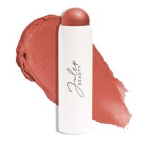 Julep Skip The Brush Cream to Powder Blush Stick Desert Rose Cor mesclável e montável Blush e batom de maquiagem labial 2 em 1 Julep Skip The Brush Cream to Powder Blush Stick Desert Rose Cor mesclável e montável Blush e batom de maquiagem labial 2 em 1