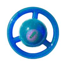 Jumbler Disc Médio KONG Bola com Apito Brinquedo 2 em 1 Interativo para Cachorro