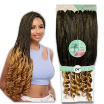 Jumbo Boho Curl Fibra Premium Cabelo Boho Curl Jumbo para tranças 400g - Cherey Gypsy Box raids Crochet Braids T1B/27