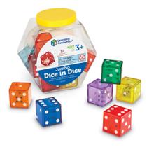 Jumbo Dice in Dice Recursos de aprendizagem Conjunto de 12 dados matemáticos