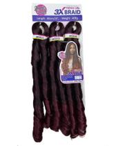 Jumbo Estilo Gloria French Curl 400g Para Crochet Braids 60CM