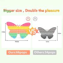 Jumbo Push Popper It Big Size Butterfly Fidget Toy, Gigante