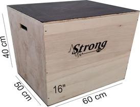 Jump Box Caixa De Madeira Salto 3X1 Oficial 40X50X60