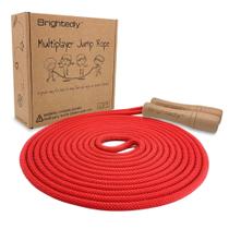Jump Rope Brighedly Multiplayer 4,9 m ajustável em vermelho Jump Rope Brighedly Multiplayer 4,9 m ajustável em vermelho