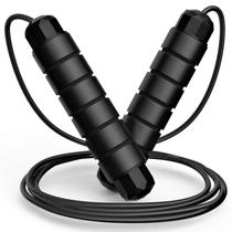 Jump Rope Loocio Tangle-Free Rapid Speed para fitness, preto
