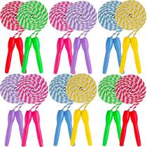 Jump Rope RamPro, faixa multiuso com alças de plástico, pacote com 12 unidades