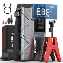 Jump Starter Lucklike 4000A com compressor de ar 10L a gás 8L a diesel