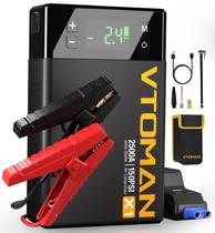 Jump Starter VTOMAN X1 com compressor de ar 2500A 12V preto