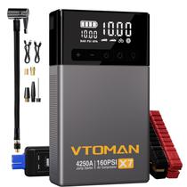 Jump Starter VTOMAN X7 4250A com compressor de ar 160PSI