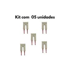 Jumper 2 Vias Para Borne 2,5Mm Kit Com 5 Unidades