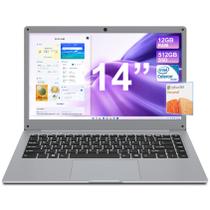 Jumper para laptop Office 365 Um ano 12 GB de RAM 512 GB SSD 14" FHD