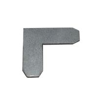 Junção Canto Aço Galvanizado p/ Rodapé Orion 40x13mm Homeney