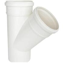 Junção de Esgoto Simples 45 SN DN Cor: Branca - PLASTILIT