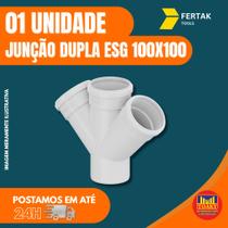 Juncao dupla esg 100x100x100mm cb tigre Juncao dupla esg 100x100x100mm cb tigre