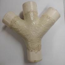 Junção Dupla Soldável Esgoto 45 Pvc 40mm (1 1/2 Pol)