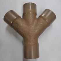 Junção Dupla Soldável Marrom 45 Pvc 3/4 Polegada (25 Mm)