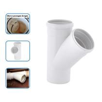 Juncao esgoto 100x100mm (4x4") simples branca pvc tigre