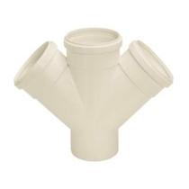 Junção Esgoto Dupla 75x75mm Pvc Branca - Amanco