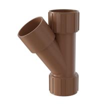 Junção Junta Y Conexão Soldável PVC Marrom 32mm Estrela
