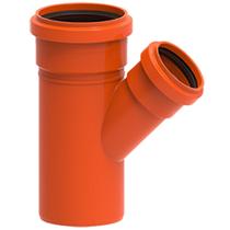 Junção Simples Esgoto Redux DN100x50mm Laranja - 100002834 - TIGRE