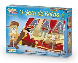 JUNGES Puzzle Quebra-Cabeça 30 Peças O Gato de Botas