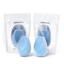 JUNO & Co. Esponja de Veludo de Microfibra, Sem Látex, Tecnologia de Camada Dupla, Liquidificador de Maquiagem Impecável para Fundações, Pós e Cremes (4 Pacote de Esponja de Fusão)