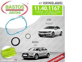 Junta anel tampa distribuicao motor jetta passat tiguan audi q3 a3 a4 a5 1.8 2.0 16v BASTOS JUNTAS